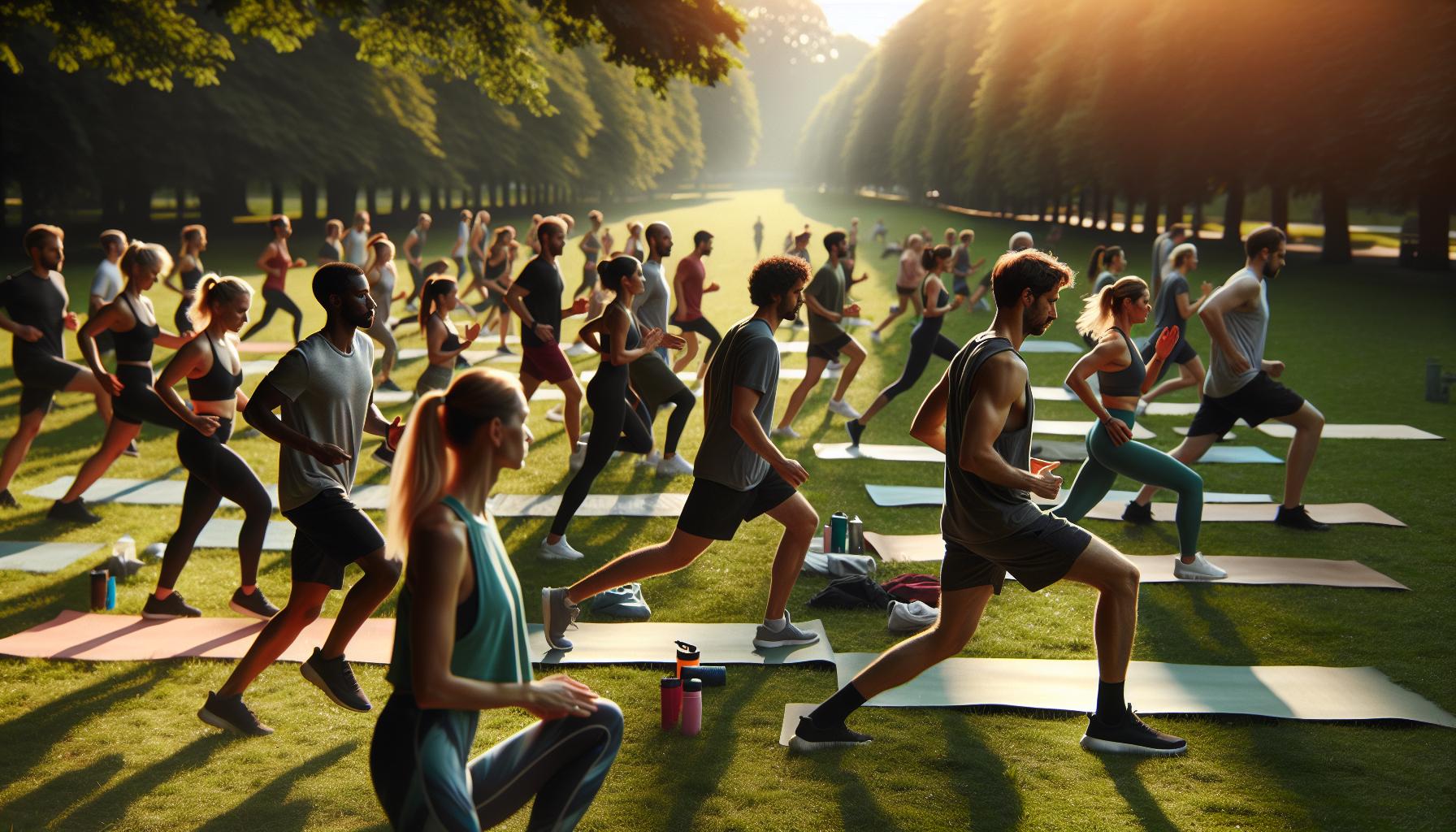 2) Cvičení venku pro lepší náladu a energii