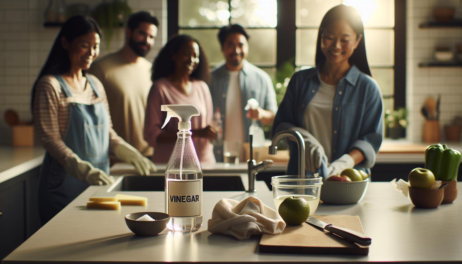 3) Efektivní použití octa na likvidaci bakterií a zápachu