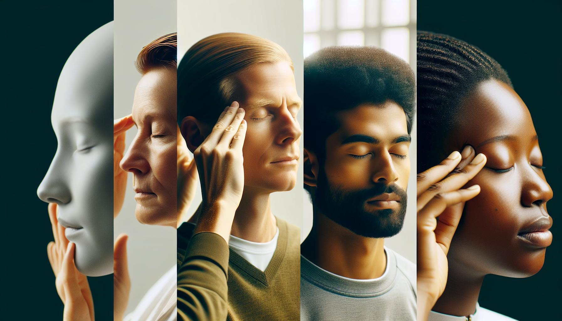 2) Jednoduché cviky na‌ uvolnění a‍ vyhlazení čela